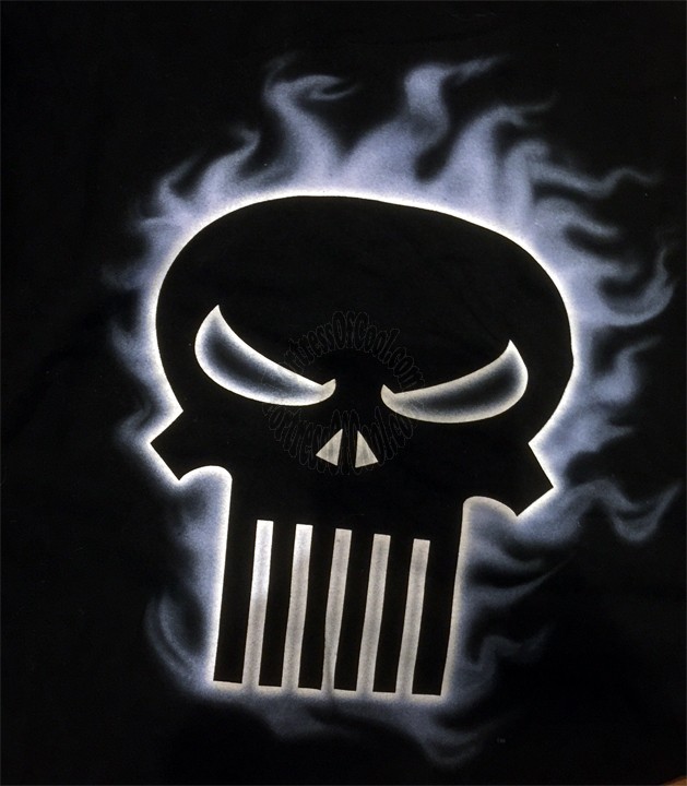 PUNISHER FLAME LOGO T-SHIRT XL