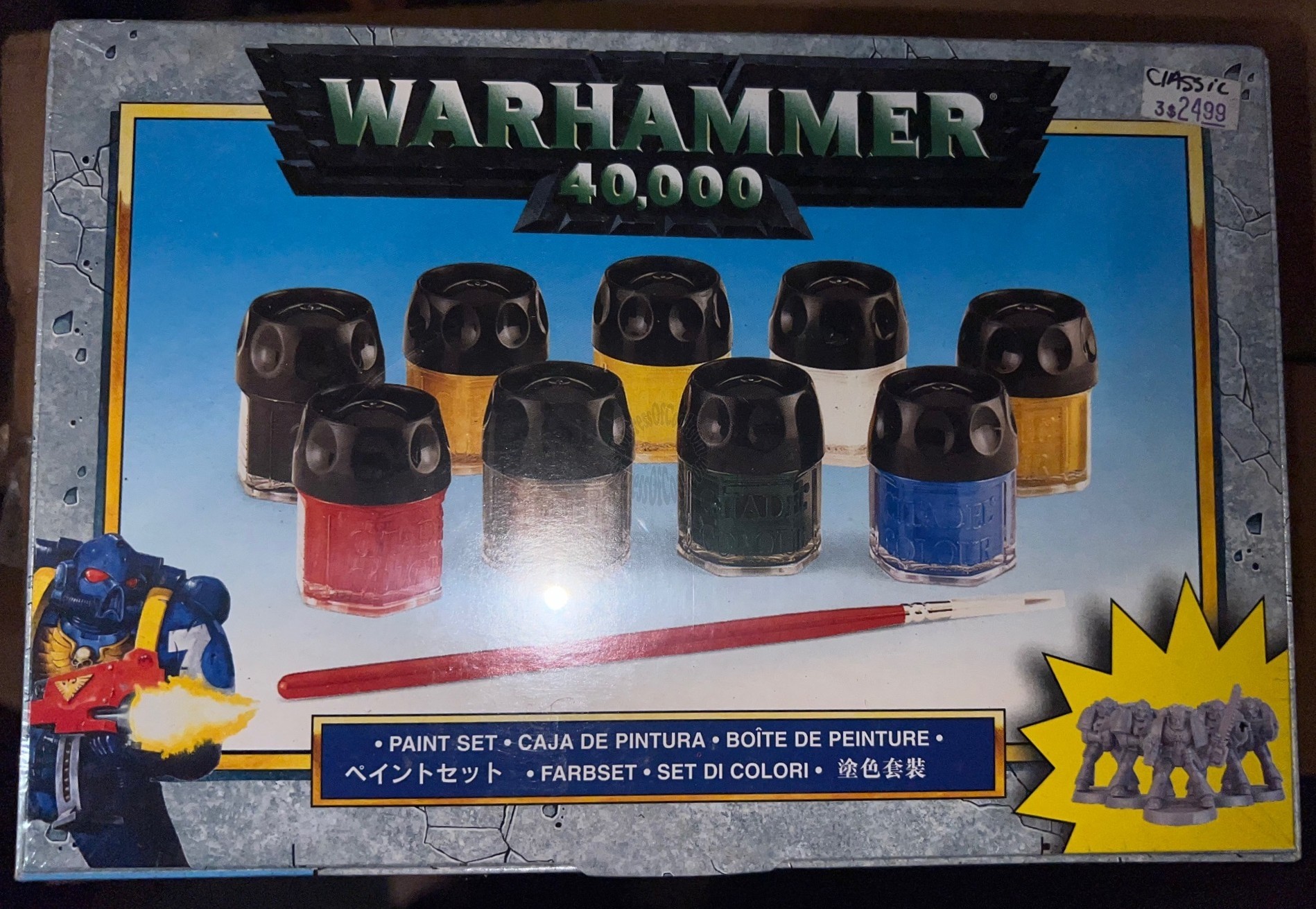 Warhammer 40k Paint Set OOP - UNPAINTED MARINES - SEALED - UNOPENED