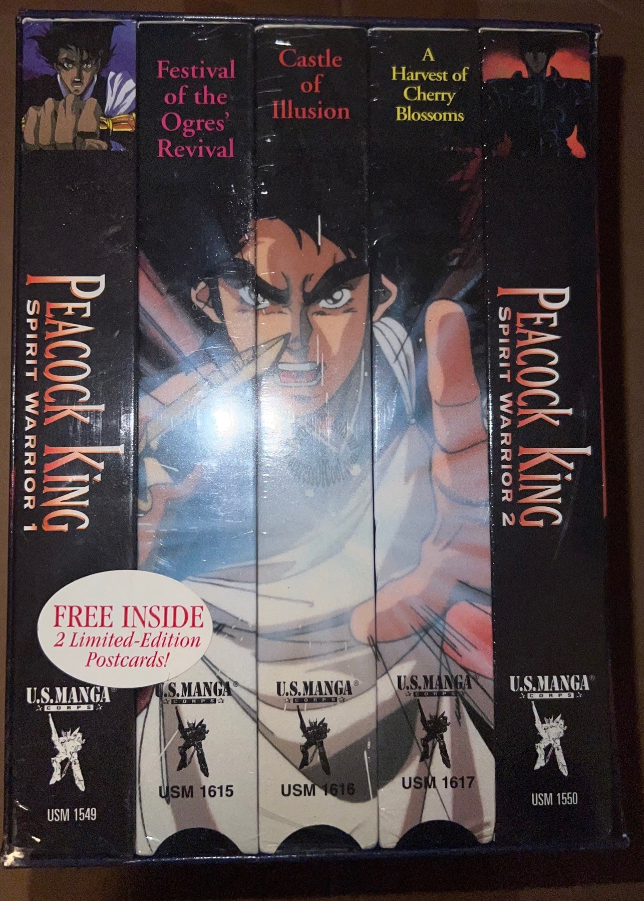 PEACOCK KING: SPIRIT WARRIOR  - COMPLETE 5 TAPE VHS SET - NEW - SEALED