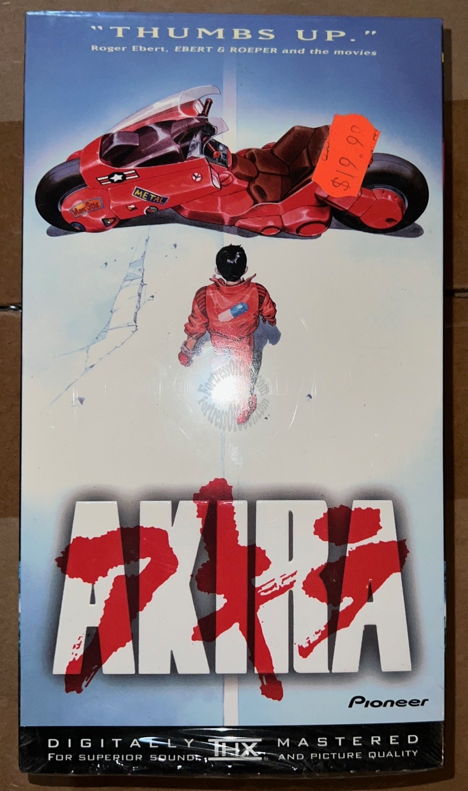 AKIRA Sealed VHS Pioneer Widescreen Embossed Cover Katsuhiro Otomo
