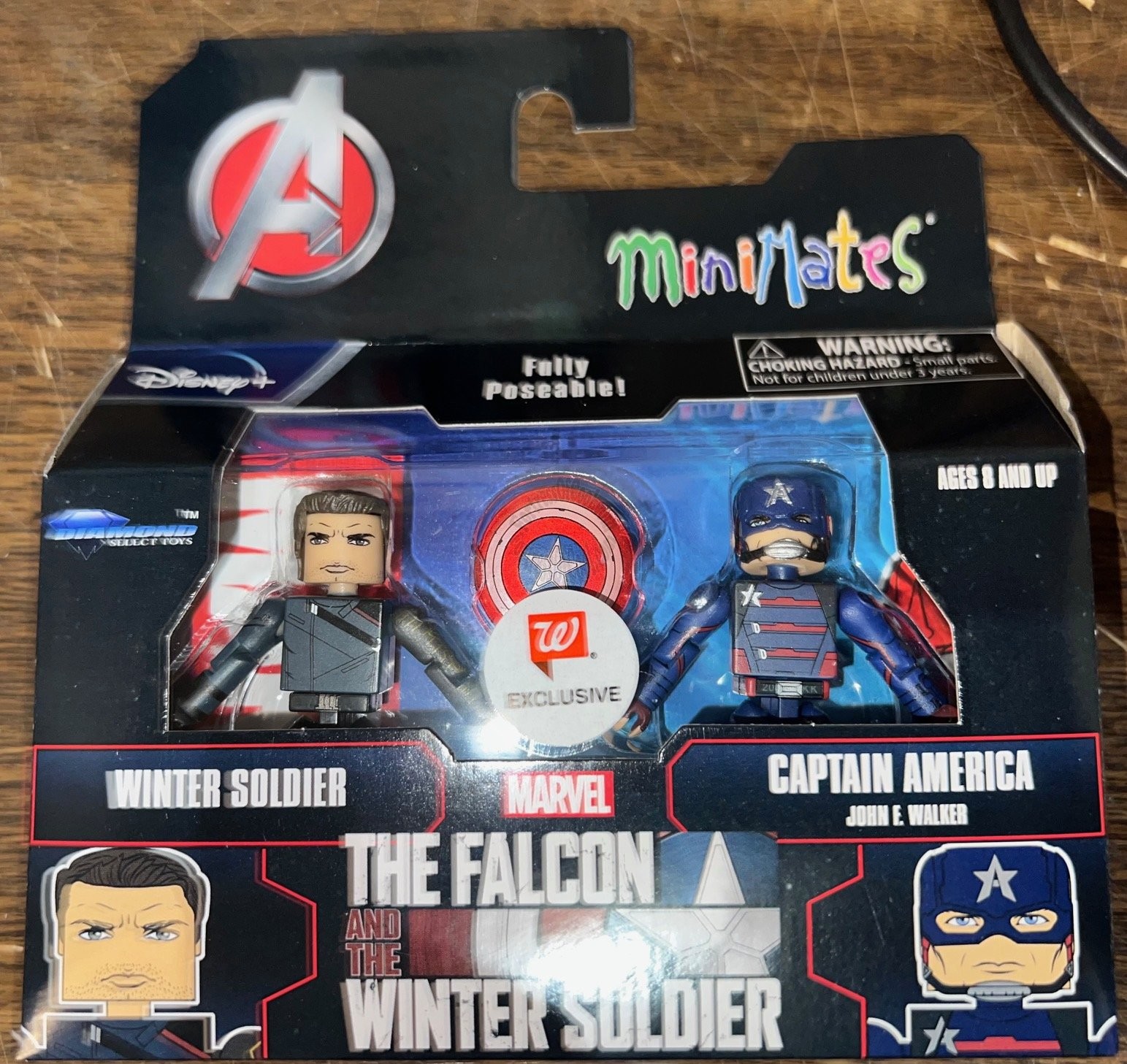 WINTER SOLDIER AND JOHN WALKER (CAPTAIN AMERICA) MARVEL MOVIE MINIMATES