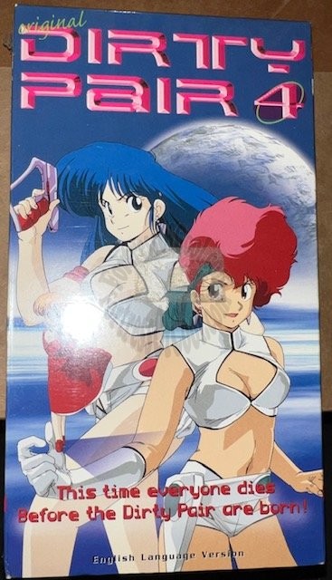 ORIGINAL DIRTY PAIR VOL 4 VIDEO DUB - NEW - SEALED VHS