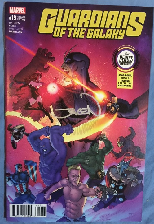 GUARDIANS OF THE GALAXY #19 - SIGNED - JACEN BURROWS - BEST BENDIS MOMENTS VARIANT