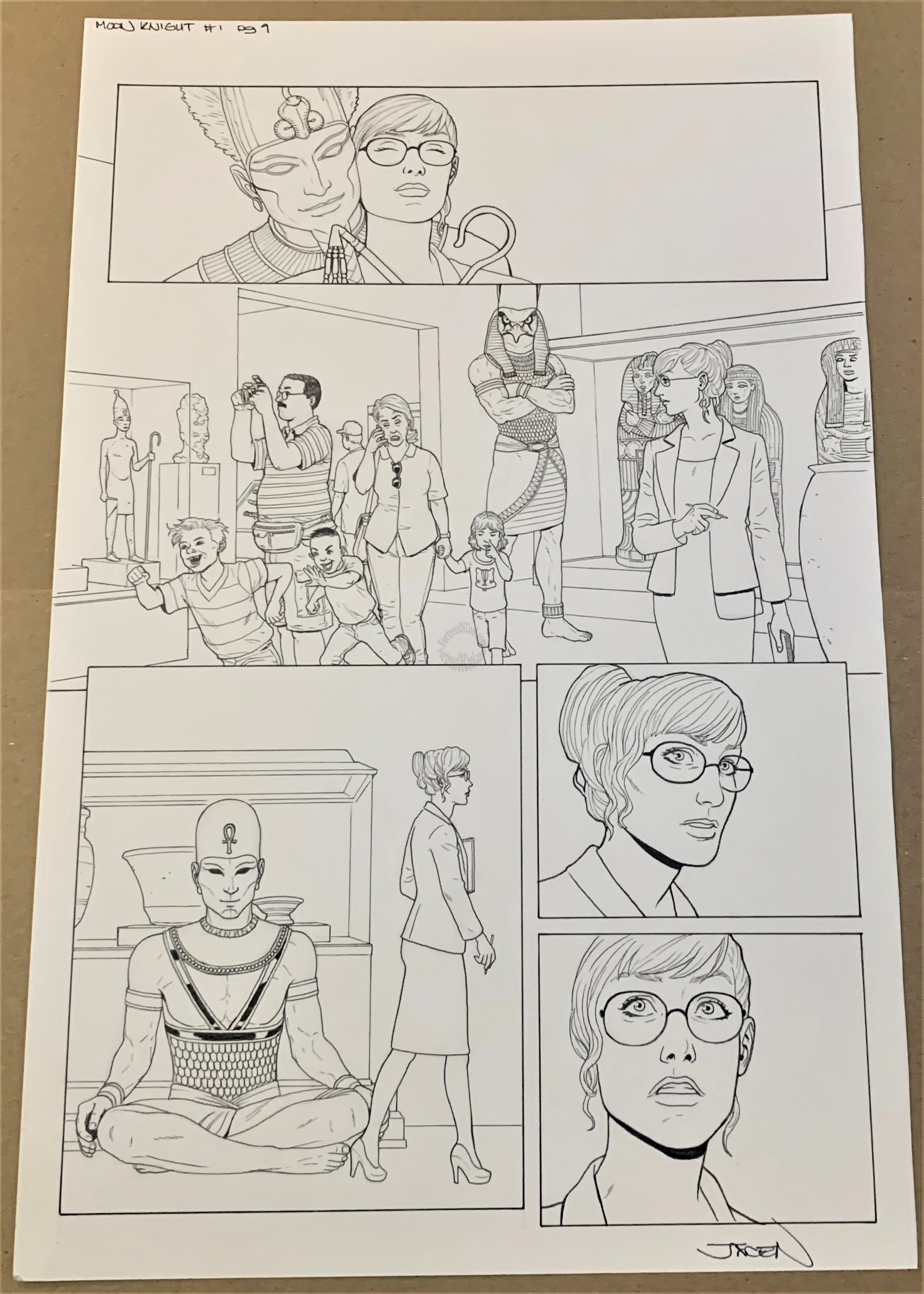 MOON KNIGHT #188 PAGE #9 ORIGINAL ART - JACEN BURROWS
