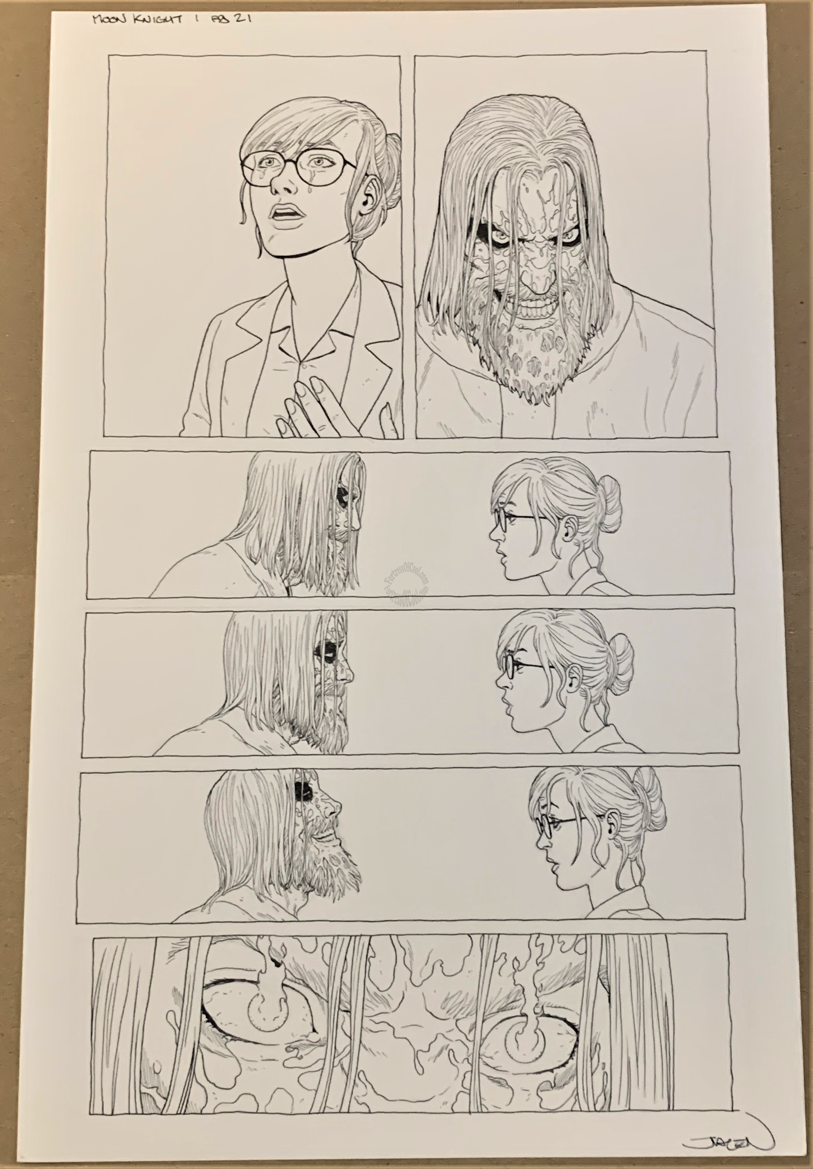 MOON KNIGHT #188 PAGE #21 ORIGINAL ART - JACEN BURROWS