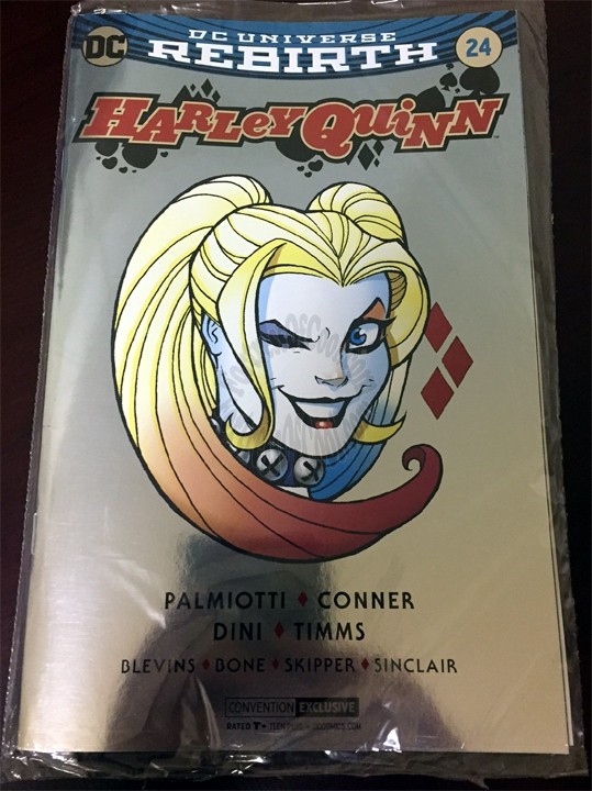 HARLEY QUINN #24 "SILVER FOIL" SAN DIEGO COMIC CON 2017 VARIANT (SDCC)