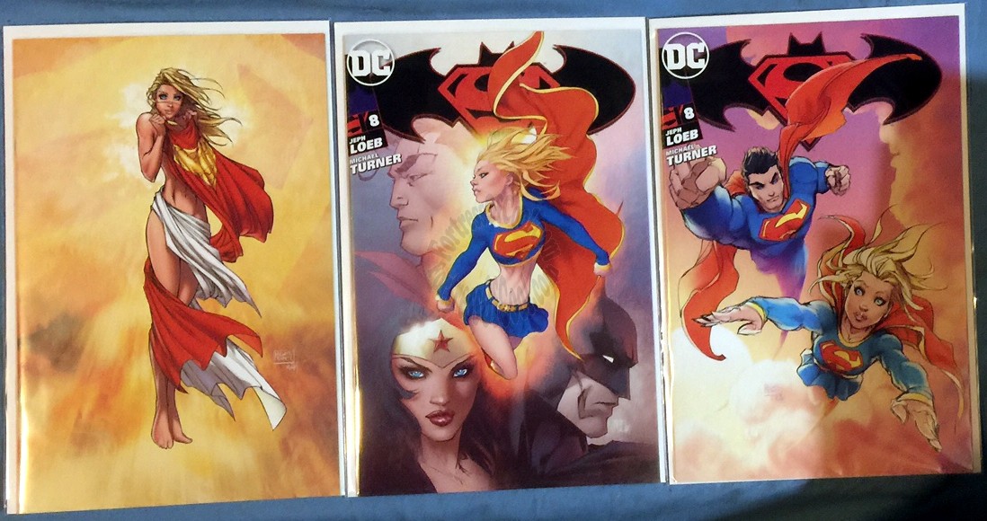 Superman/Batman #8 Michael Turner SAN DIEGO COMIC CON 2017 Variant Set (SDCC)