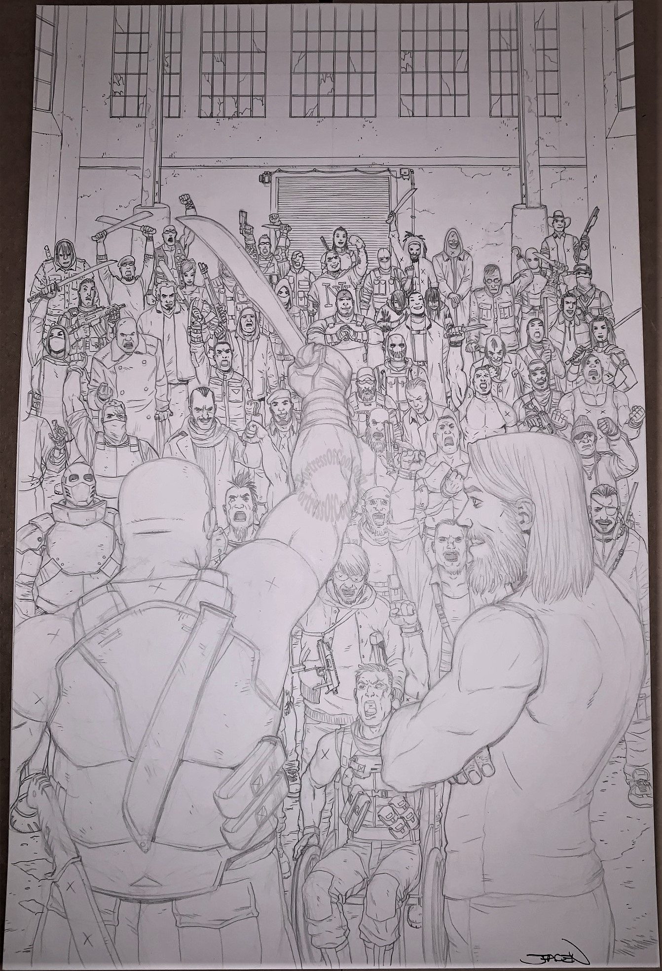MOON KNIGHT #190 PAGE 3 ORIGINAL ART - SPLASH PAGE - JACEN BURROWS