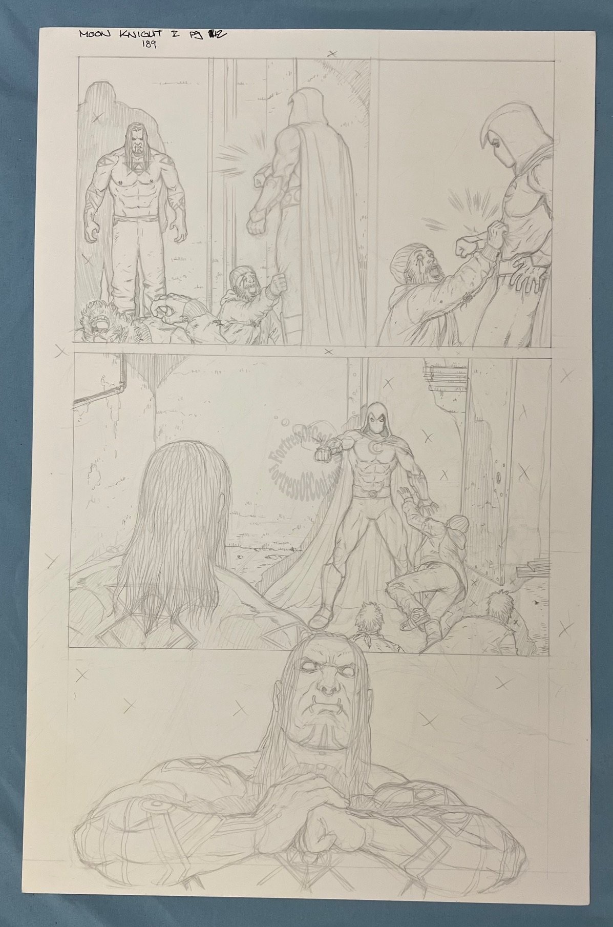 MOON KNIGHT #189 PAGE 12 ORIGINAL ART - JACEN BURROWS