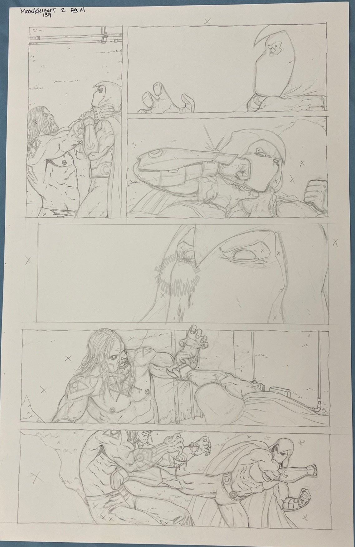 MOON KNIGHT #189 PAGE 14 ORIGINAL ART - JACEN BURROWS