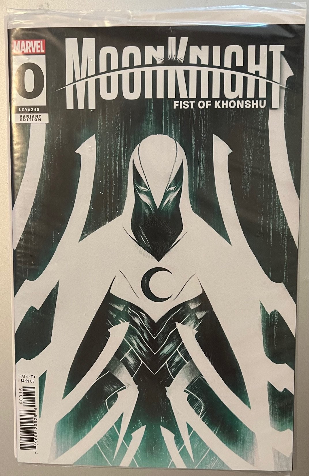 MOON KNIGHT: FIST OF KHONSHU #0 - SECRET SHADOW DROP VARIANT - 1 PER STORE - SEALED