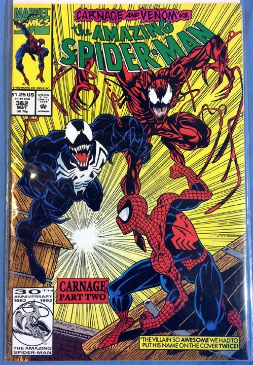 Amazing Spider-Man #362 (First Print) (2nd Appearance Carnage)