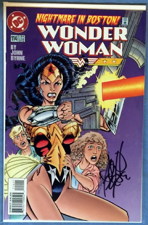 WONDER WOMAN #114 AUTOGRAPHED / SIGNED BY JOHN BYRNE