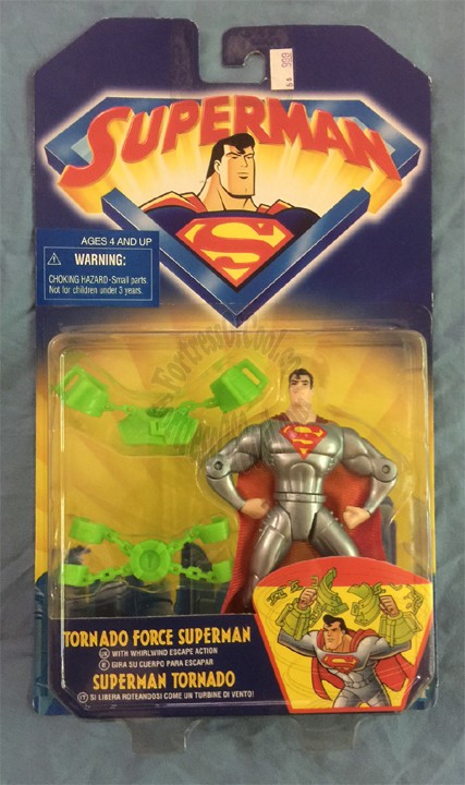 Superman Animated Series Tornado Force Superman Figure