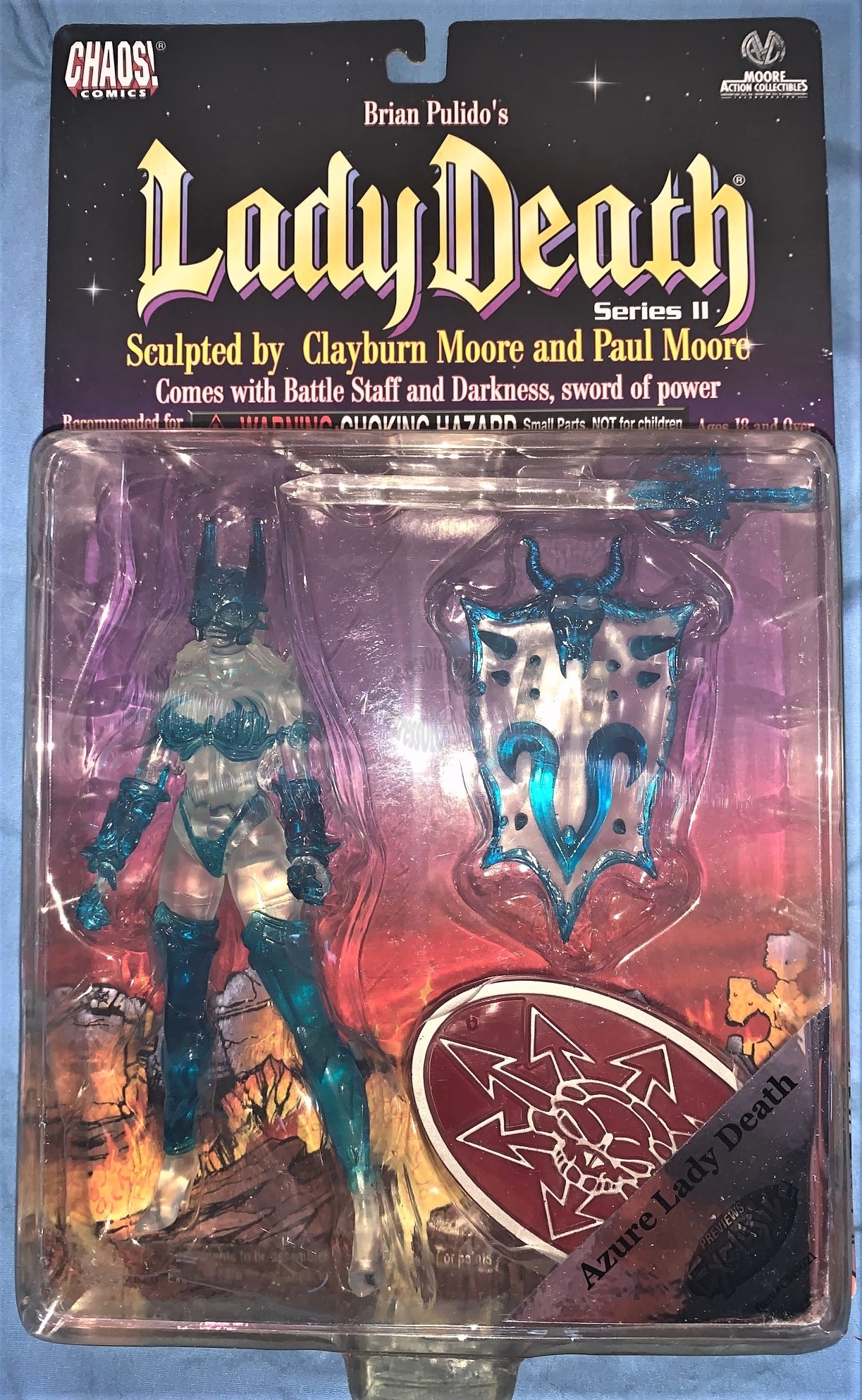 LADY DEATH CLEAR {(AZURE) PREVIEWS EXCLUSIVE FIGURE - LADY DEATH SERIES 2