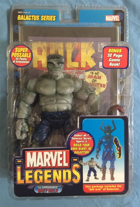 Marvel Legends Series 9 Galactus Series 1st Appearance GREY HULK Action Figure