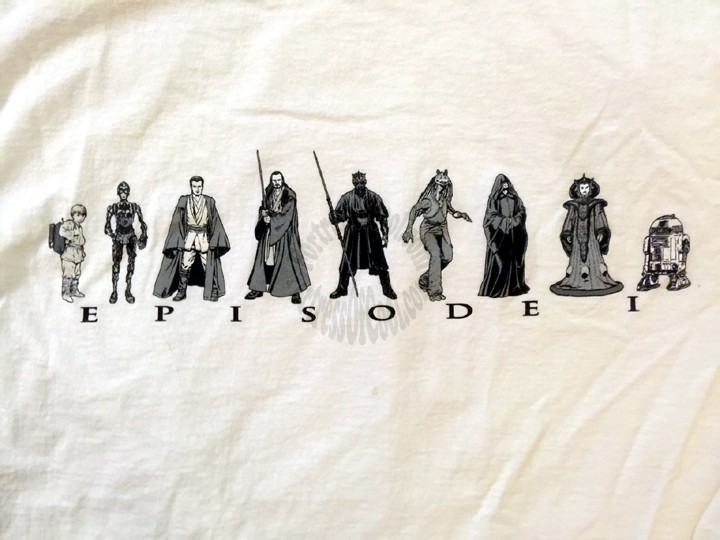 Star Wars Episode 1 Character Group T-Shirt - Large