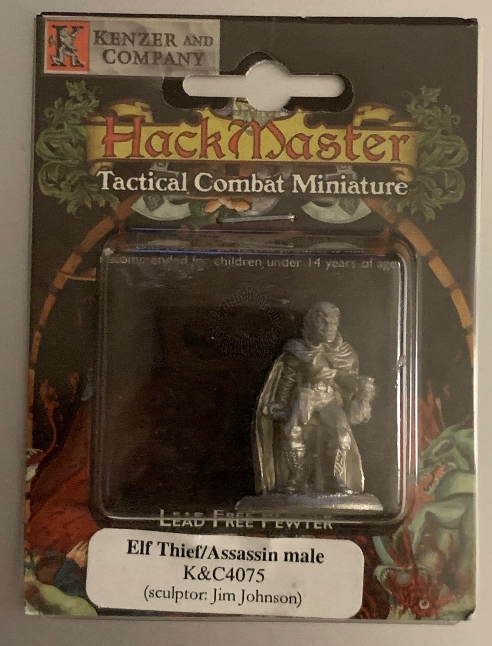 HACKMASTER MINIATURES ELF THIEF ASSASSIN OOP