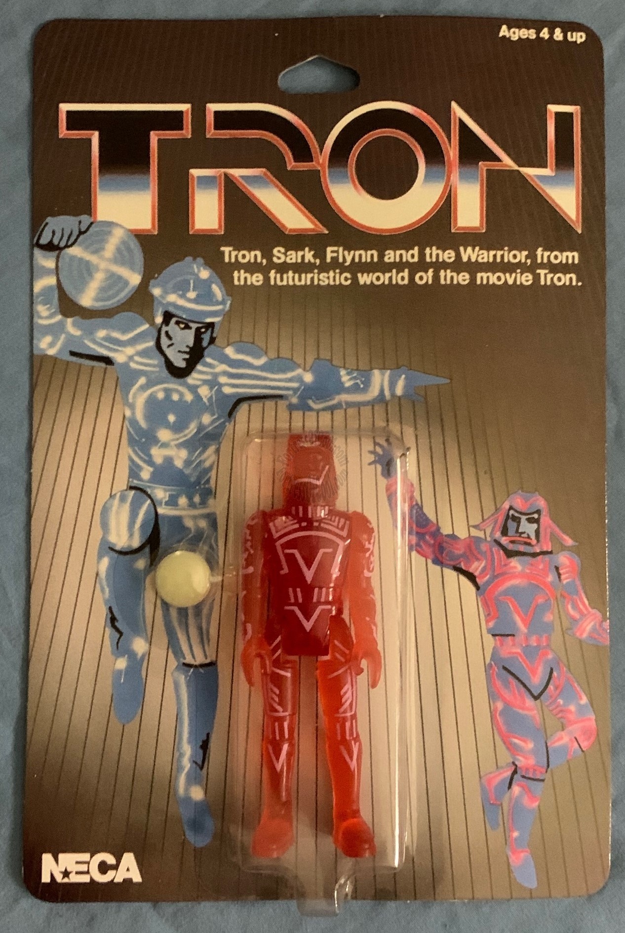 Tron Sark Action Figure (20th Anniversary Collector's Edition) (Vintage Style Card - Limited to 1,000)