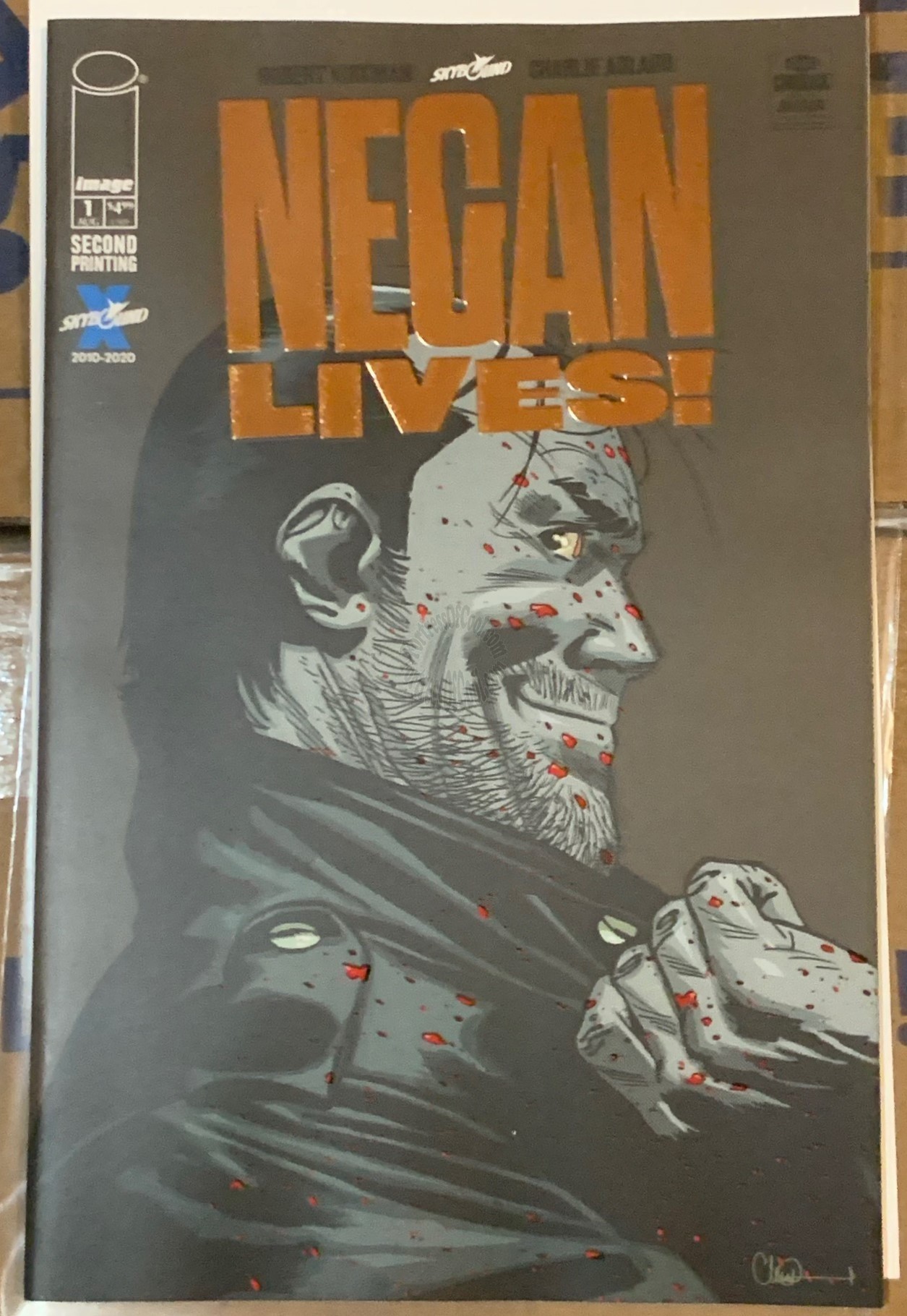 Negan Lives #1 2nd Print Bronze Thank You Variant - One Per Store