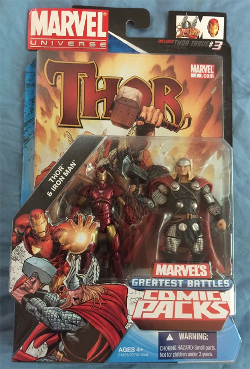 MARVEL UNIVERSE THOR AND IRON MAN FIGURE SET