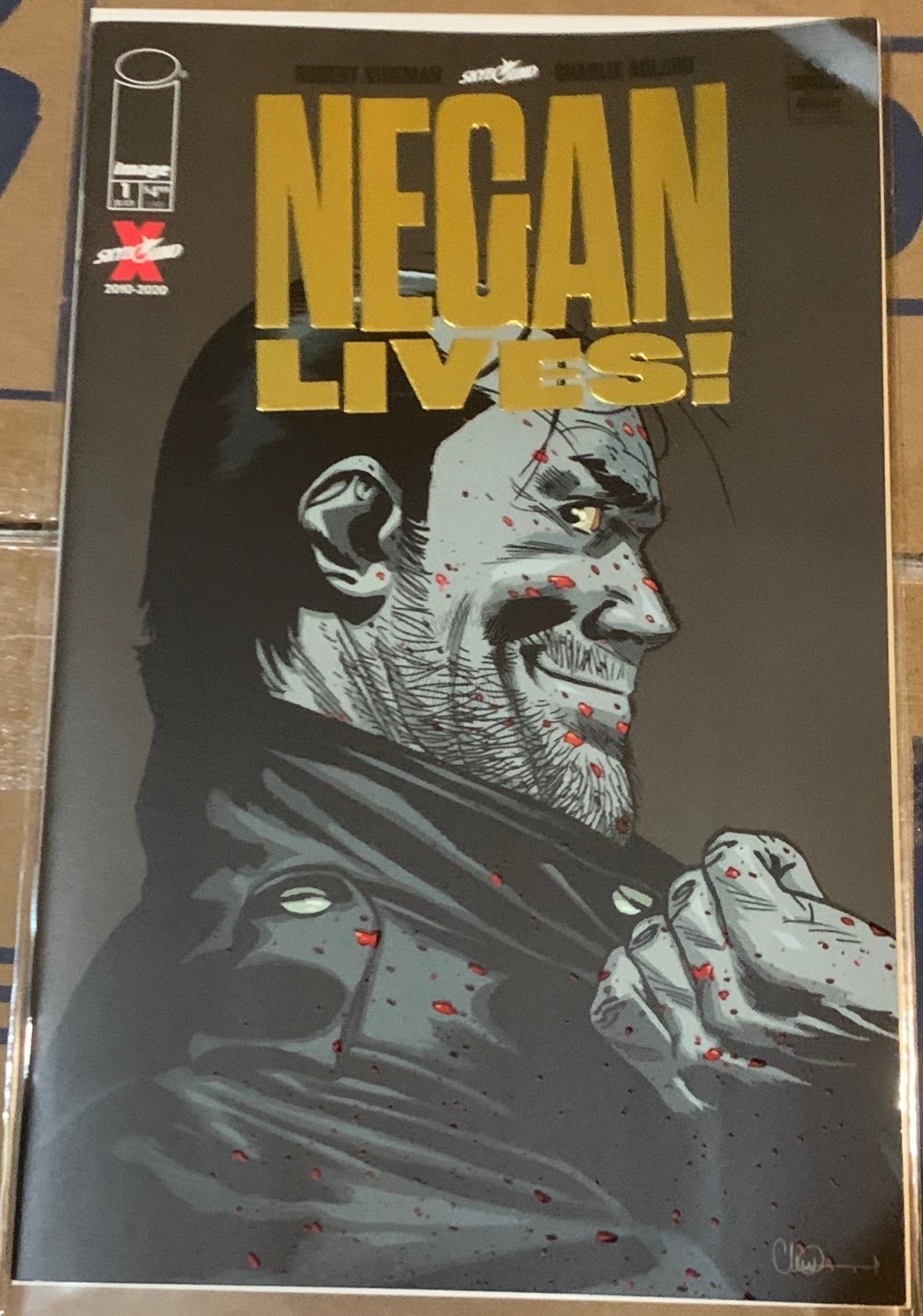 Negan Lives #1 First Print Gold Variant - One Per Store