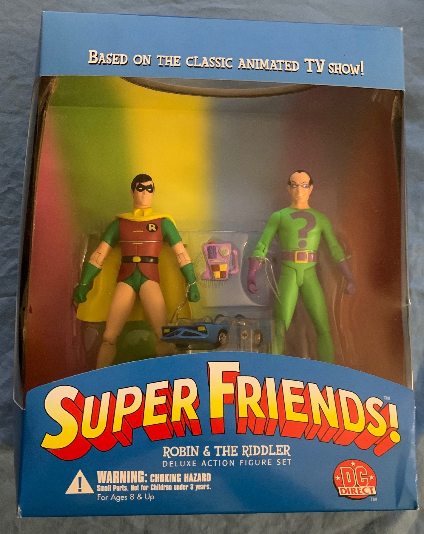 SUPER FRIENDS ROBIN & THE RIDDLER DELUXE ACTION FIGURE SET