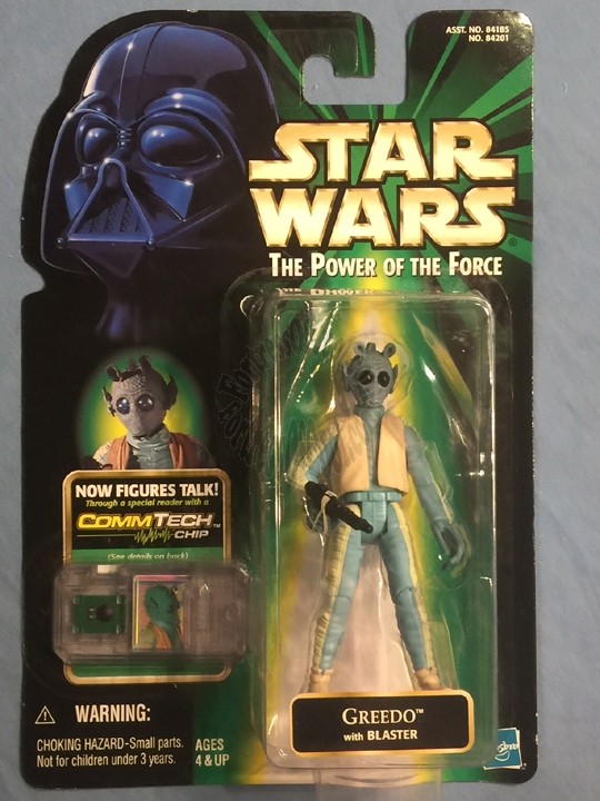 Greedo with Blaster - Star Wars The Power Of The Force CommTech Figure