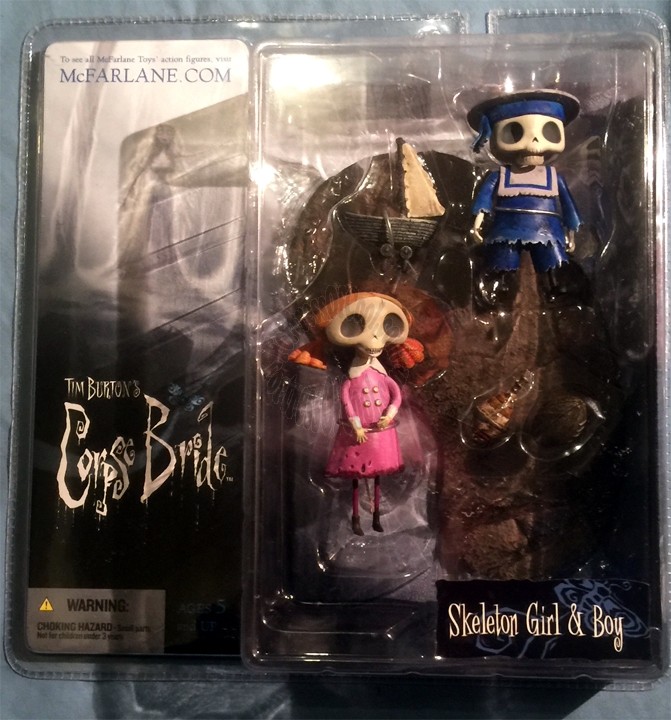 SKELETON BOY & GIRL FIGURE SET - Corpse Bride Series 1 
