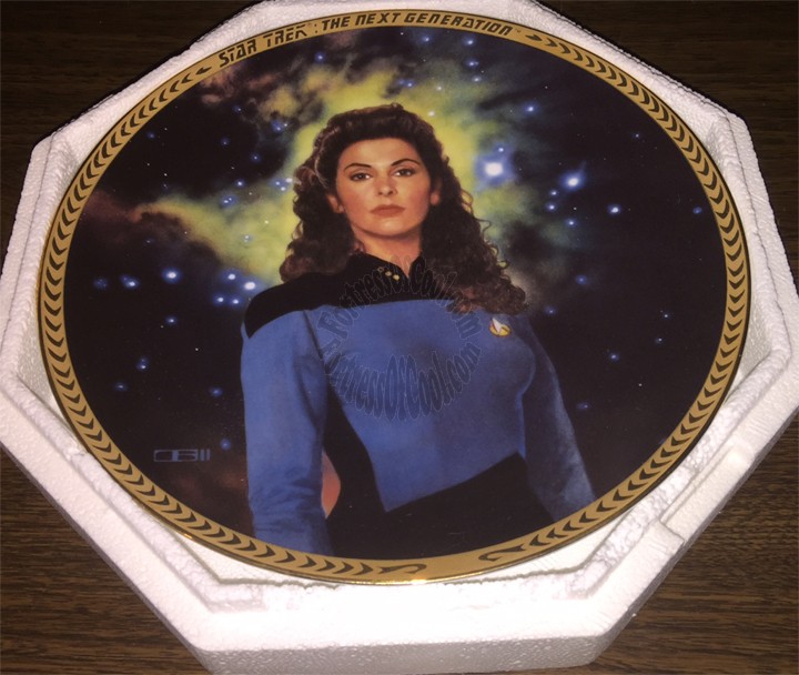 Counselor Deanna Troi - Star Trek The Next Generation 5th Anniversary Plate Collection