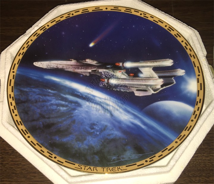 Triple Nacelled ~ Star Trek 'The Voyagers' Series Plate Collection