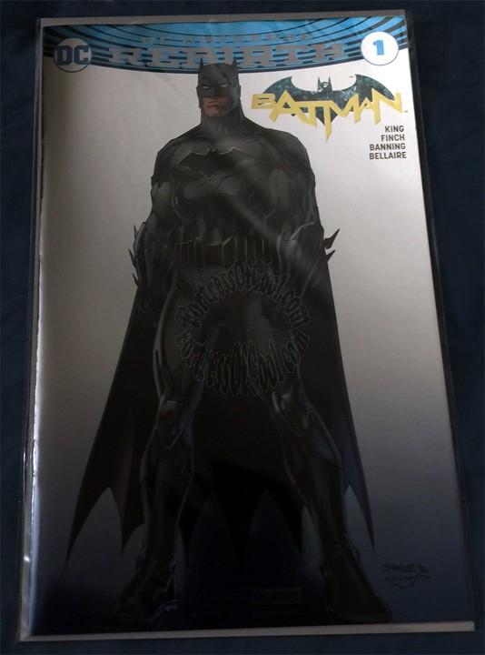 DC REBIRTH BATMAN #1 SDCC 2016 SAN DIEGO COMIC-CON EXCLUSIVE FOIL JIM LEE VARIANT