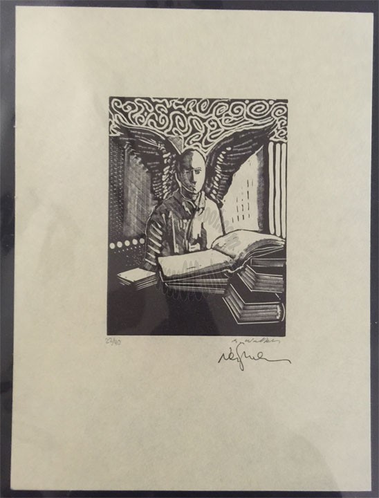 George A. Walker Limited Edition Murder Mysteries Engraving Print - Hand Signed by Neil Gaiman and George A. Walker