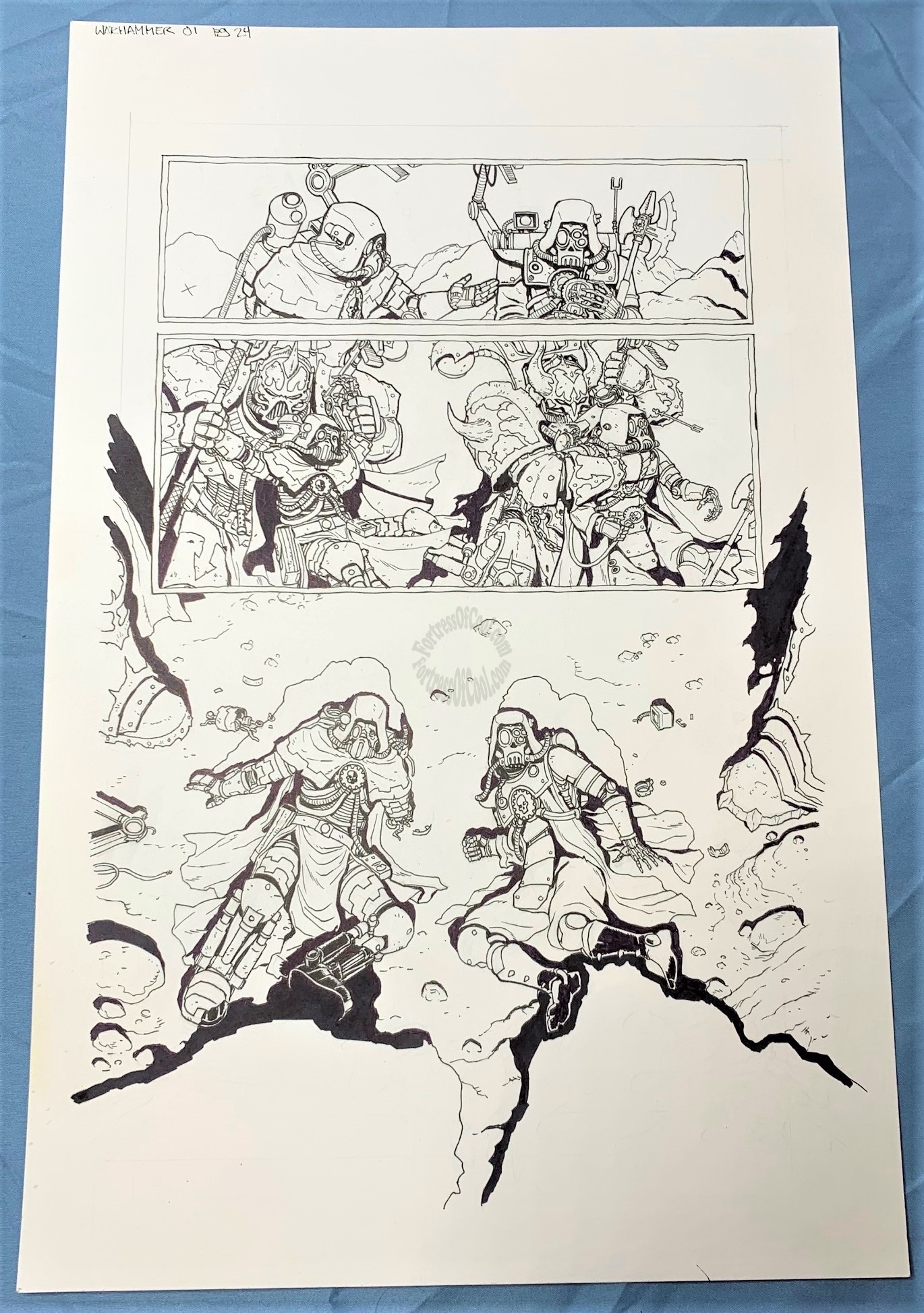 WARHAMMER 40K MARNEUS CALGAR #1 PAGE #24 ORIGINAL ART - JACEN BURROWS