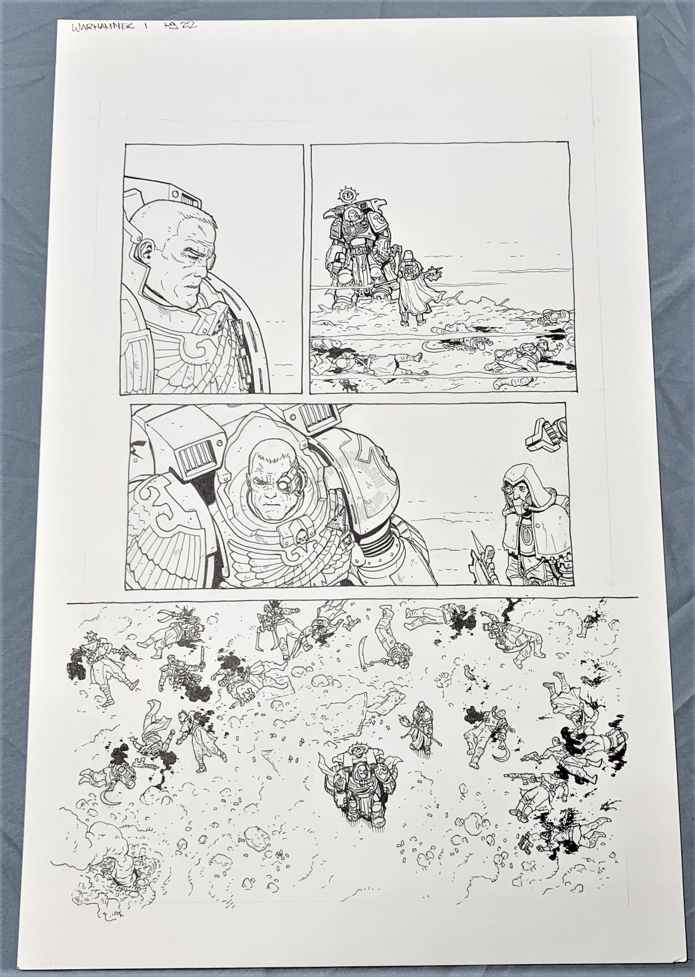 WARHAMMER 40K MARNEUS CALGAR #1 PAGE #22 ORIGINAL ART - JACEN BURROWS