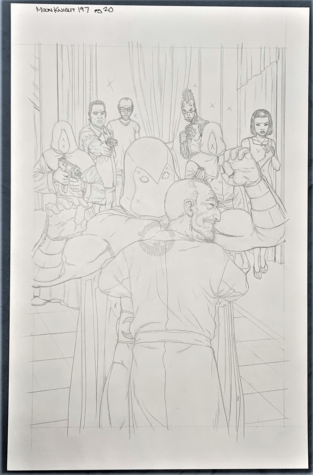 MOON KNIGHT #197 PAGE 20 ORIGINAL ART - SPLASH PAGE - JACEN BURROWS