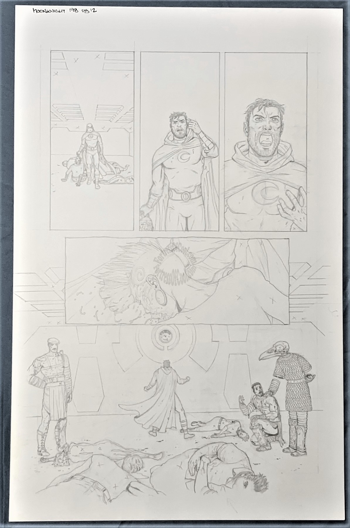 MOON KNIGHT #198 PAGE 12 ORIGINAL ART - JACEN BURROWS