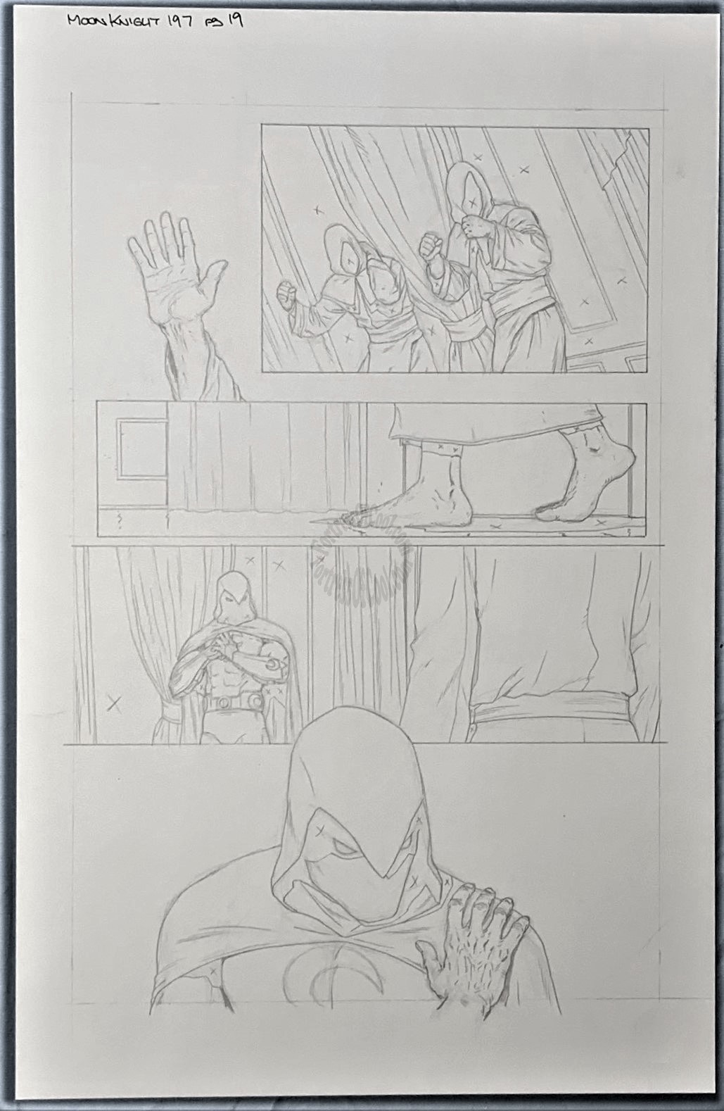 MOON KNIGHT #197 PAGE 19 ORIGINAL ART - JACEN BURROWS