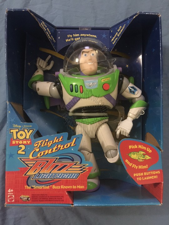 Toy Story 2 Flight Control Talking Buzz Lightyear 12" Figure