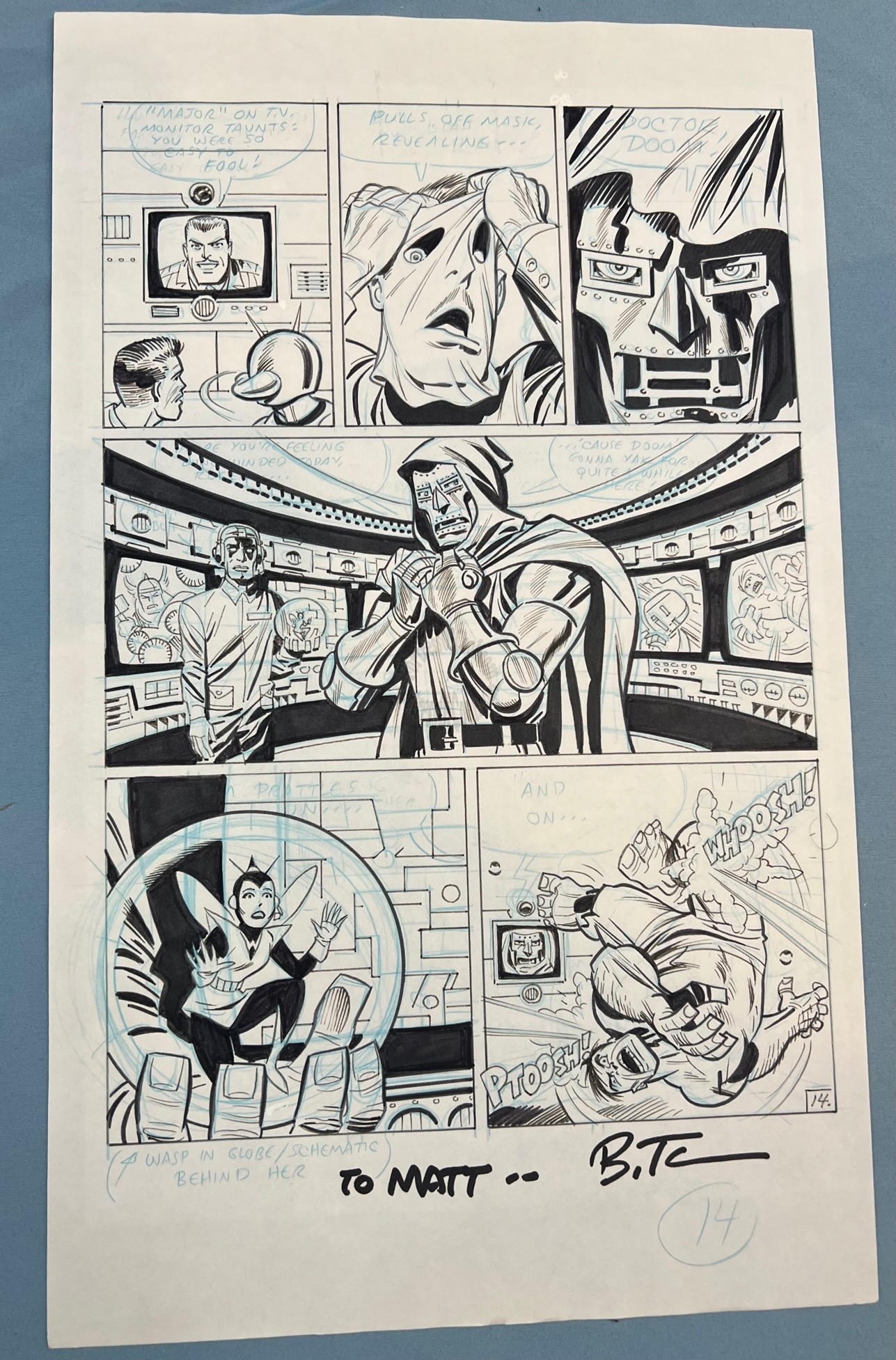 AVENGERS #1 1/2 - PAGE 14 - SIGNED ORIGINAL ART - BRUCE TIMM