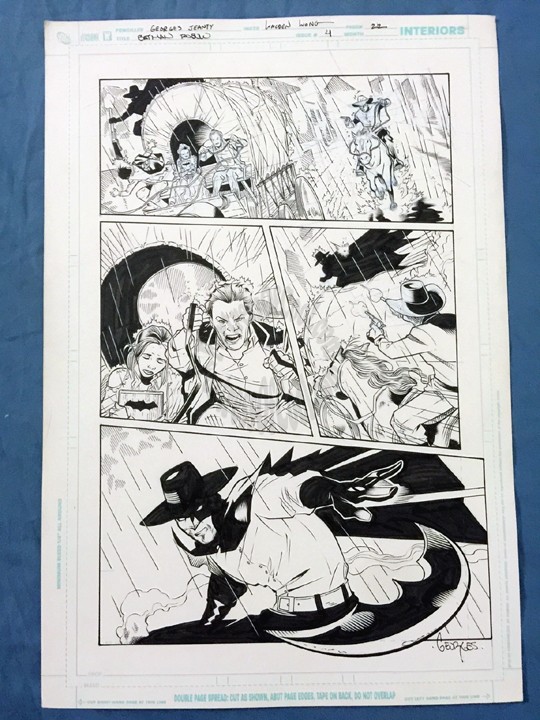 Batman Return of Bruce Wayne #4 - Page 22 - Georges Jeanty SIGNED ORIGINAL ART PAGE (Western Batman)