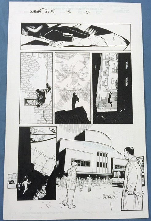 Weapon X #3 - Page 5 - Georges Jeanty SIGNED ORIGINAL ART PAGE