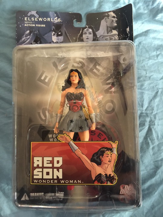 RED SON WONDER WOMAN ELSEWORLDS SERIES 1 FIGURE