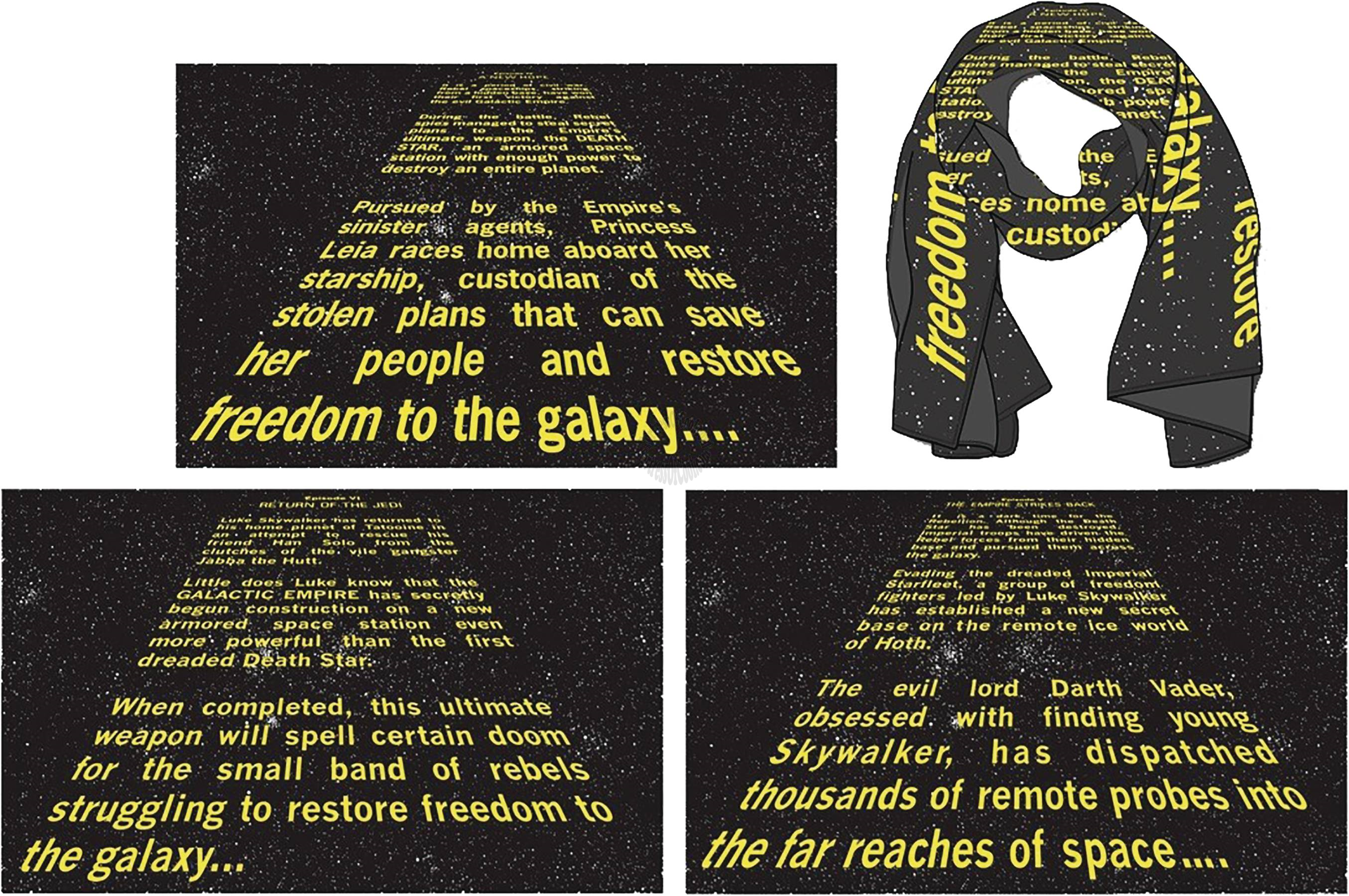STAR WARS EPISODE 5 OPENING CREDIT CRAWL PX SCARF