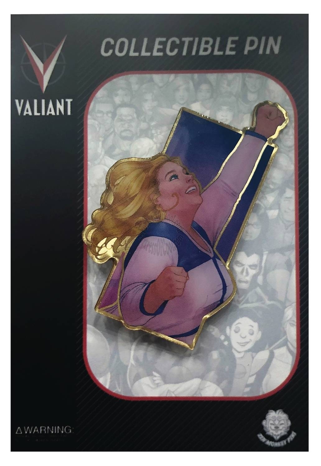 VALIANT COMICS HEROES FAITH WATERCOLOR ENAMEL PIN