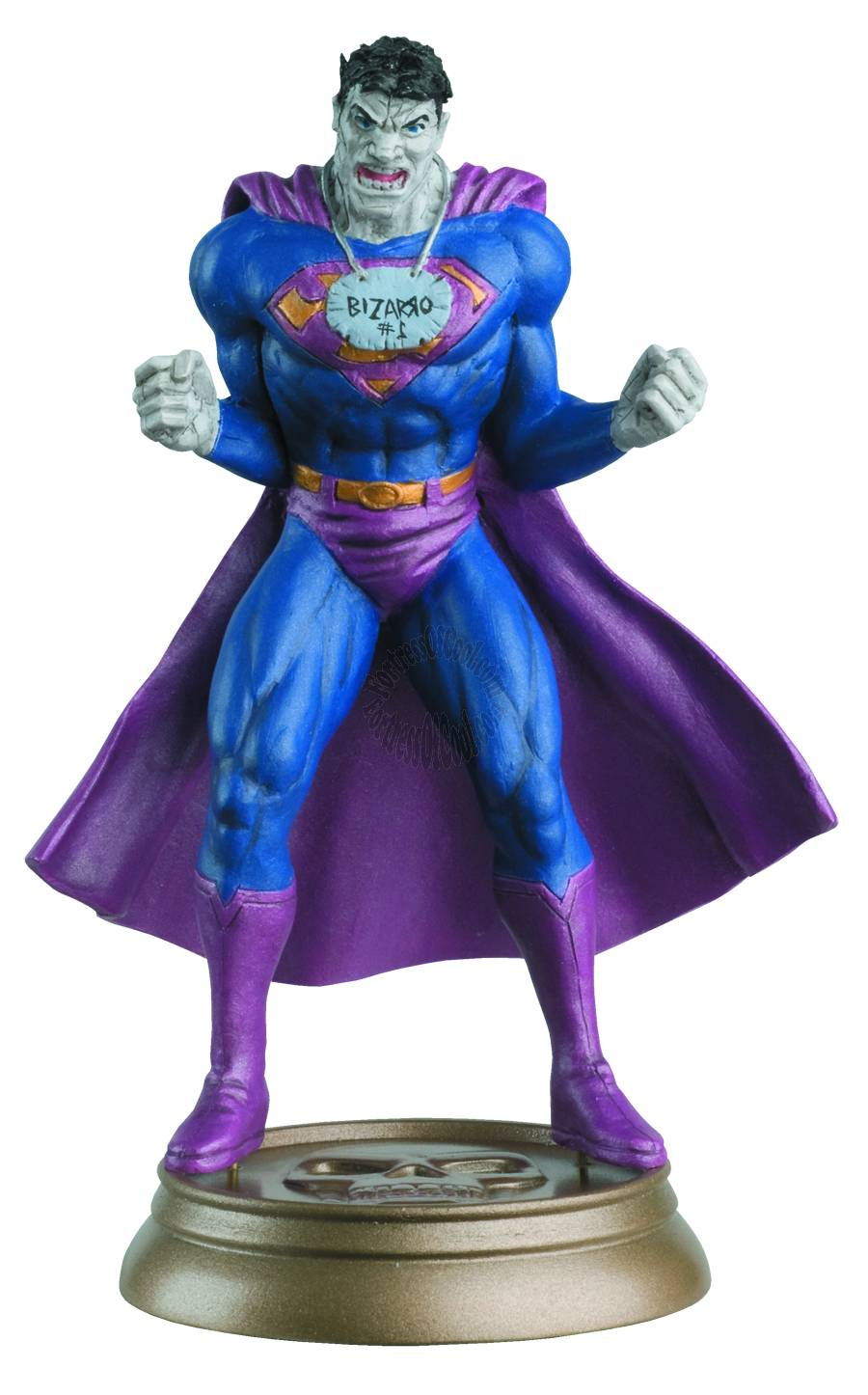 DC SUPERHERO CHESS FIGURE COLLECTOR MAGAZINE #44 BIZARRO BLACK PAWN FIGURE