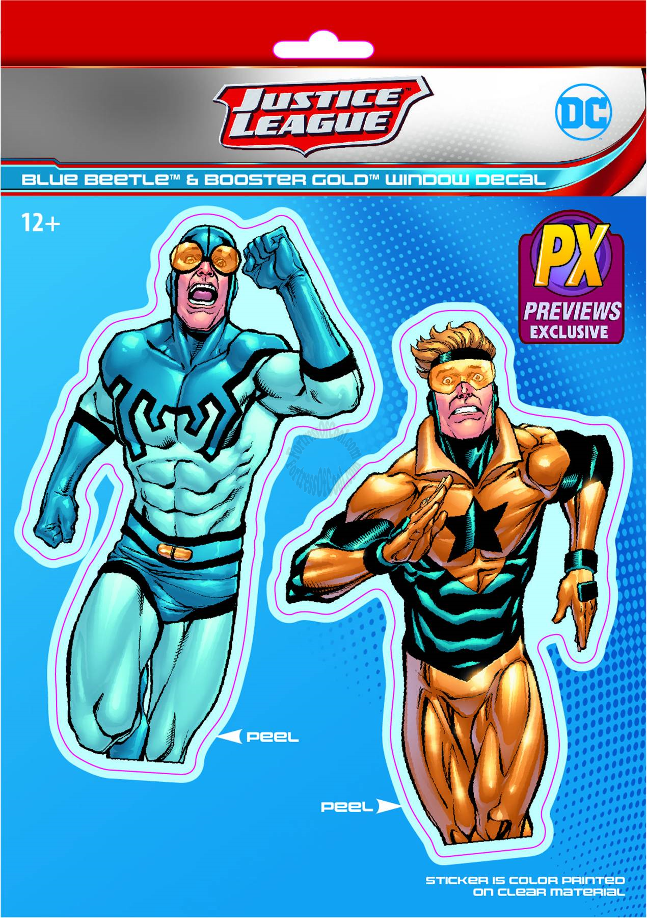 BOOSTER GOLD & BLUE BEETLE DC HEROES PX VINYL DECAL