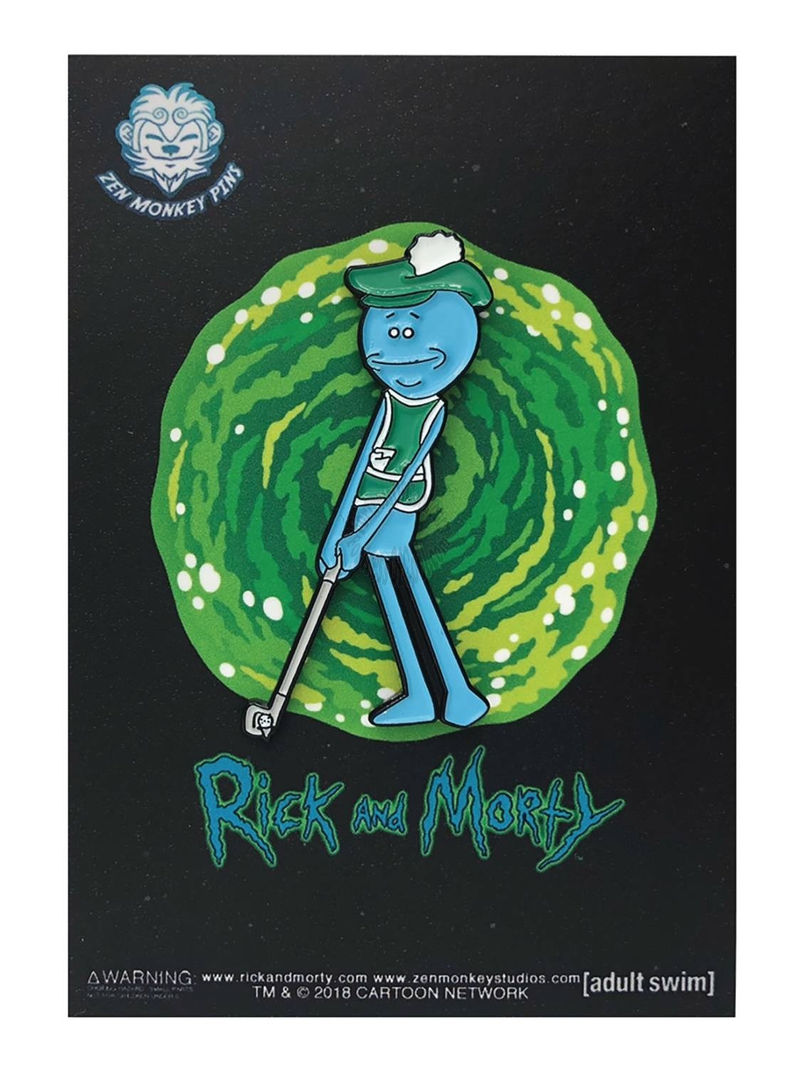 RICK AND MORTY GOLFING MEESEEKS PIN