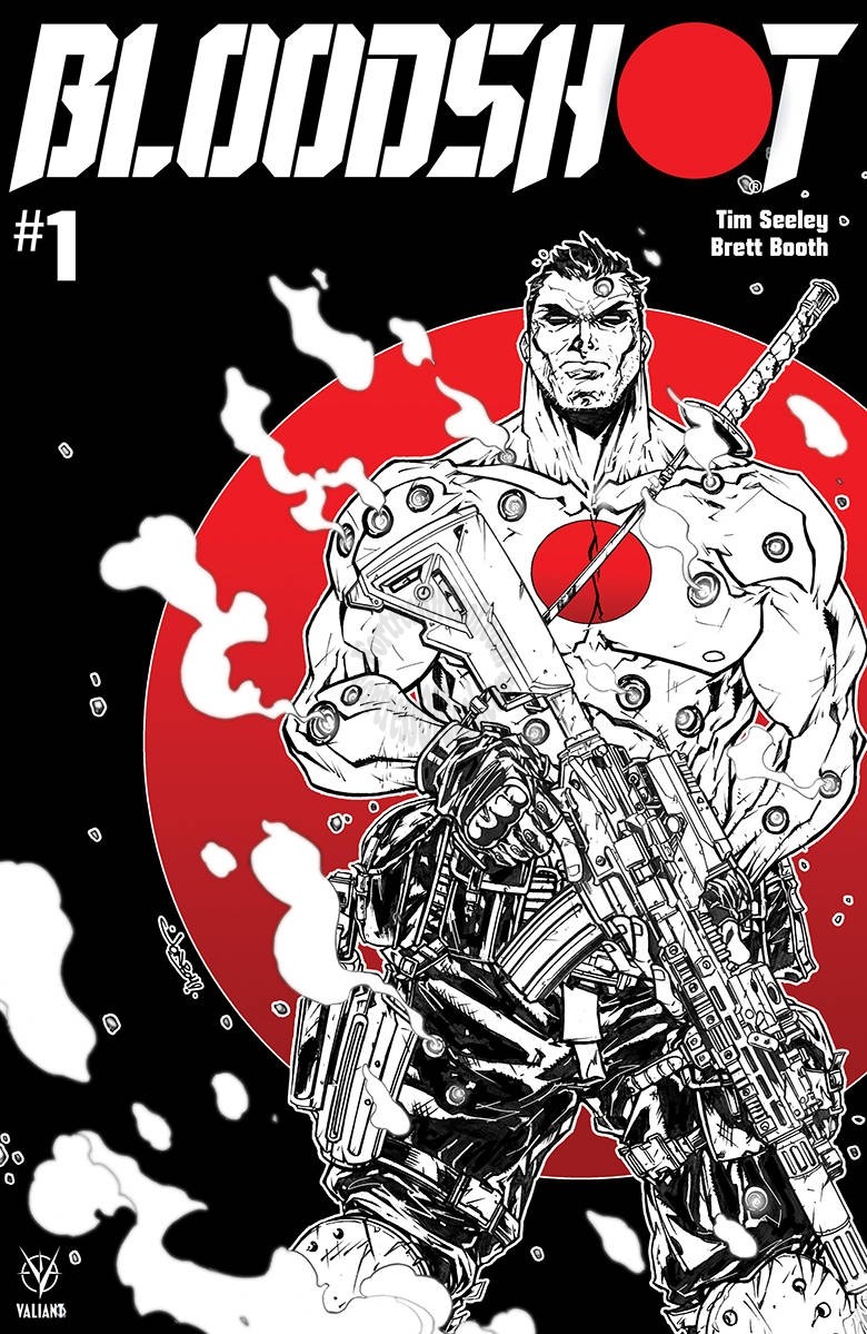 BLOODSHOT (2019) #1 CVR D B&W & RED MEYERS