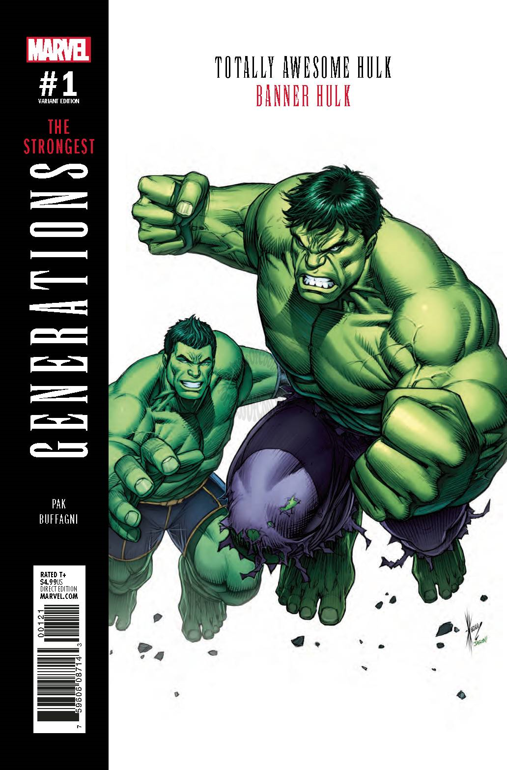 GENERATIONS BANNER HULK & TOTALLY AWESOME HULK #1 KEOWN VARIANT